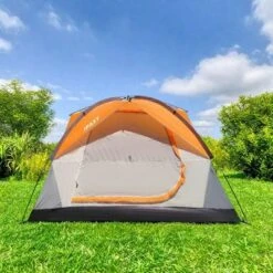 FURNIinspire Camping Tents Family Camping Tent, Outdoor Double Layers Waterproof Tent With Rainproof Top And Mesh Windows, Orange, 78.7"*78.7"*53.1" 11 FURNIinspire Camping Tents Family Camping Tent, Outdoor Double Layers Waterproof Tent With Rainproof Top And Mesh Windows, Orange, 78.7"*78.7"*53.1" -Home Haven Furniture Store GUEST 5e74a36c 89b9 4456 9681 e71516ba85c9