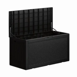 FURNIinspire Deck Boxes, Outdoor Patio Storage Box With Large Storage Capacity For Patio Furniture Cushions Garden Tools, Black, 48.03"*21.46"*24.53" -Home Haven Furniture Store GUEST 5fc53f88 e1ae 45db a749 90c441c9cd74