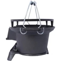 FURNIinspire Outdoor Grills, Griddles And Smokers Enameled Cast Iron Hibachi, Elegant Portable Grill For Outdoor Entertaining, Black, 20.7"*13"*10.6" -Home Haven Furniture Store GUEST 6522273c 6fcb 4615 8785 9d991bfffa23