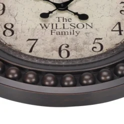 FURNIinspire Wall Clocks 20inch Round Aged Wall Clock Decorative Living Room Hanging Clock Vintage Timepiece Home Decor, Brown, 20.25"*20.25"*2.25" -Home Haven Furniture Store GUEST 68318828 d721 44dd bdc0 268a9422e9b2