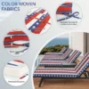 FURNIinspire Outdoor Seat Cushions 2pcs Outdoor Cushion Set Replacement, Red And Blue Stripes Seat Cushion, Multicolored, 74.4"*22.05"*2.76" -Home Haven Furniture Store GUEST 6a969e02 790a 4d58 906e e235170ab0f0