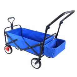 FURNIinspire Wheelbarrows And Lawn Carts Folding Wagon Cart, Collapsible Outdoor Utility Cart With Handle, Blue, 53.5“*20.08"*42.52" 11 FURNIinspire Wheelbarrows And Lawn Carts Folding Wagon Cart, Collapsible Outdoor Utility Cart With Handle, Blue, 53.5“*20.08"*42.52" -Home Haven Furniture Store GUEST 6b5112da 949b 49ca a8a9 bd7369fab16e