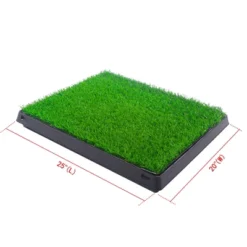 FURNIinspire Pet Crates And Houses, Indoor And Outdoor Pet Loo With Grass, Toilet Substitute, Suitable Size For Many Dogs, Green, 24.81"*20.08"*2.36" -Home Haven Furniture Store GUEST 6bc2dd0f b966 4fb9 9188 d9896a897985