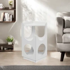 FURNIinspire Pet Beds Pet Furniture, Hollow Design Multifunctional Double Layer Cat Station, Cat Bed Cat House Cat Nest, White, 18.78"*18.78"*27.56" -Home Haven Furniture Store GUEST 6de3fde5 5414 4af0 841d bf2c13bcb39e