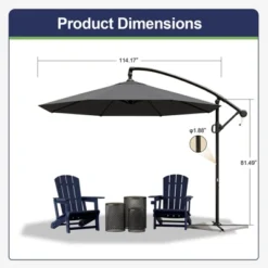 FURNIinspire Patio Umbrellas, Double Sided Twin Patio Umbrella Outdoor, Brown -Home Haven Furniture Store GUEST 71819a79 2362 4531 8503 7828b92b9527