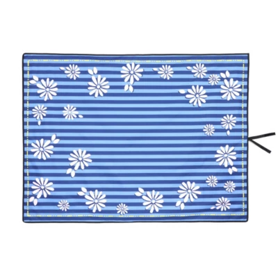 FURNIinspire Outdoor Serving Carts Colorful Heavy-Duty 480lbs Folding Wagon Cart With Bonus Picnic Mat All Terrain Wheels, Blue, 37.4"*23.03"*38.98" 6 FURNIinspire Outdoor Serving Carts Colorful Heavy-Duty 480lbs Folding Wagon Cart With Bonus Picnic Mat All Terrain Wheels, Blue, 37.4"*23.03"*38.98" - Image 4