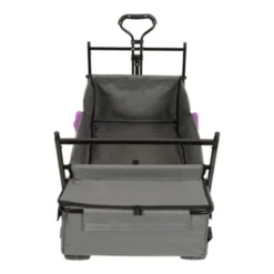 FURNIinspire Outdoor Serving Carts 480Lbs Collapsible Wagon With Canopy Lightweight Foldable Wagon With Mosquito Net, Purple, 45.28"*22.83"*38.78" -Home Haven Furniture Store GUEST 733a8c88 f7db 4f22 80bd 2d0476ba1fe6