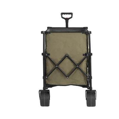 FURNIinspire Wheelbarrows And Lawn Carts Beach Wagon Lawn Cart Garden Cart, Heavy Duty Folding Utility Yard Cart, Green, 20.87"*42.91"*32.68" 6 FURNIinspire Wheelbarrows And Lawn Carts Beach Wagon Lawn Cart Garden Cart, Heavy Duty Folding Utility Yard Cart, Green, 20.87"*42.91"*32.68" - Image 4