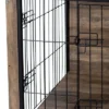 FURNIinspire Pet Crates And Houses Furniture Style Dog Crate Pet Cage With Double Doors, Indoor Wooden Dog Kennel, Brown, 44.49"*29.53"*30.51"