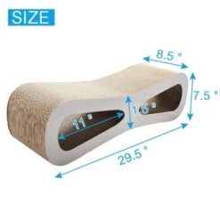 FURNIinspire Pet Tower Cat Scratcher Cat Toy Corrugated Cardboard, Modern Cat Furniture, Beige, 29.50"*8.50"*7.50" -Home Haven Furniture Store GUEST 7762b1d3 5afa 4d6c 8b08 62c6e4053ce9