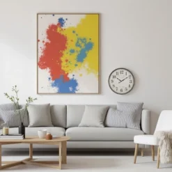 FURNIinspire Wall Clocks 30inch Round Round Wall Clock Decorative Living Room Vintage Wall Decor, Large Oversize, Brown, 30"*30"*2.25" -Home Haven Furniture Store GUEST 788b2c41 045b 4406 af54 030b031d005a