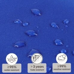 FURNIinspire Outdoor Seat Cushions 2 Pcs Set High Back Patio Chair Cushions, Solid Color Seat Cushion For Garden Porch, Blue, 44"*22"*4" -Home Haven Furniture Store GUEST 7961b9dd 3d21 4123 a7db 3be51df35175