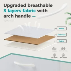 FURNIinspire Dressers 9 Drawer Fabric Tall Dresser Tower Closet Storage Chest Of Drawers For Bedroom Nursery, White, 11.8"*39.37"*39.37" -Home Haven Furniture Store GUEST 79cda09e 4e38 41eb bc17 8a131d91f085