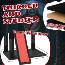 FURNIinspire Pet Tower Halloween Cat Tree Tower With Cat Condo, Scratching Board, Gothic Multi-Level Pet Furniture, Multicolored, 27.3"*29.25"*52.65" 9 FURNIinspire Pet Tower Halloween Cat Tree Tower With Cat Condo, Scratching Board, Gothic Multi-Level Pet Furniture, Multicolored, 27.3"*29.25"*52.65" -Home Haven Furniture Store GUEST 79d1dee3 f7b6 4096 98ce a09f07182876