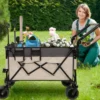 FURNIinspire Outdoor Serving Carts Multi Functional Push Pull Folding Wagon Cart With Rotating Handle All-Terrain Wheele, Gray, 48.43"*22.83"*43.7" 2 FURNIinspire Outdoor Serving Carts Multi Functional Push Pull Folding Wagon Cart With Rotating Handle All-Terrain Wheele, Gray, 48.43"*22.83"*43.7" -Home Haven Furniture Store GUEST 7a4758b8 16d4 4710 86ab 9f0b7d1ca37c