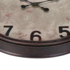 FURNIinspire Wall Clocks Round Decorative Wall Clock Living Room Hanging Clock Modern Timepiece Home Wall Decor, Brown, 20"*20"*2" -Home Haven Furniture Store GUEST 7afe8a8d a5c5 4e55 872a d88f0b048d54