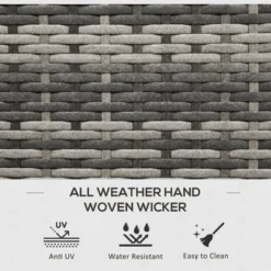 FURNIinspire Utility Storage Cabinet 113 Gallon Deck Box Rattan Outdoor Storage Box Waterproof Storage Container, Dark Grey, 47.20"*6.70"*30.70" -Home Haven Furniture Store GUEST 7b788cbb 6ce0 4194 a9a3 89a2452ec9a3