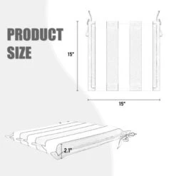 FURNIinspire Outdoor Seat Cushions 4pcs Patio Seat Cushion Replacement Seat Cushion, Striped Sponge Seat Cushion For  Gardens, Blue, 15"*15"*2.1" -Home Haven Furniture Store GUEST 7c67d451 6e39 4694 b070 d3a06ed95e65