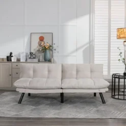 FURNIinspire Convertible Folding Modern Sofa Bed, Cream, 67"*16"*32" 9 FURNIinspire Convertible Folding Modern Sofa Bed, Cream, 67"*16"*32" -Home Haven Furniture Store GUEST 7d100f48 c5ca 4bd1 acfd a14b4002ab11