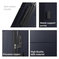 FURNIinspire Bag And Luggage Sets 3 Piece Rolling Luggage, Travel Hard Suitcase With Wheels, Stylish Suitcase Set, Blue, 21.06"*11.81"*30.31" -Home Haven Furniture Store GUEST 7e1f32c6 5319 456f b83d fe2a1b7e4e11