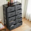 FURNIinspire Dressers 10 Drawer Fabric Tall Dresser Tower Closet Storage Chest Of Drawers For Bedroom Nursery, Grey, 11.8"*31.4"*45.6" -Home Haven Furniture Store GUEST 7e251165 cd7e 40f3 8db7 3de5161129b9