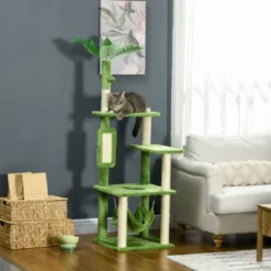 FURNIinspireCat Tree With Hammock, Indoor Cat Tower With Scratching Post, Platforms,Play Ball,19"*19"*56" 11 FURNIinspireCat Tree With Hammock, Indoor Cat Tower With Scratching Post, Platforms,Play Ball,19"*19"*56" -Home Haven Furniture Store GUEST 84115665 3c7a 4ce0 9822 96c99a498c28