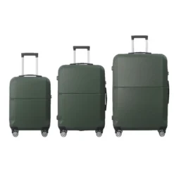FURNIinspire Bag And Luggage Sets 3 Piece Rolling Luggage, Travel Hard Suitcase With Wheels, Stylish Suitcase Set, Green, 21.06"*11.81"*30.31" -Home Haven Furniture Store GUEST 849b2f3e dd77 4d4e 9674 127e9403a544