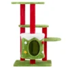FURNIinspire Pet Tower 32in Christmas Themed Cat Tower Cat Tree, 3 Level Plush Cat Condo, Indoor Cat Activity Center, Multicolored, 27.5"*23.5"*32.5" -Home Haven Furniture Store GUEST 865d3b5f fd70 46bf afce cc8c2cf048a1