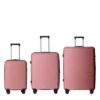 FURNIinspire Bag And Luggage Sets 3 Piece Rolling Suitcase Set, Hard Suitcases With Wheels, Lightweight Travel Luggage, Pink, 21.46"*12.01"*30.51" 1 FURNIinspire Bag And Luggage Sets 3 Piece Rolling Suitcase Set, Hard Suitcases With Wheels, Lightweight Travel Luggage, Pink, 21.46"*12.01"*30.51" -Home Haven Furniture Store GUEST 87180ee7 b621 4eec be77 a3592055c53b