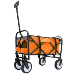 FURNIinspire Outdoor Serving Carts 225lbs Collapsible Foldable Wagon Cart Beach Wagon Utility Cart For Sports Gardeing, Orange, 25.98"*17.32"*37.4" 11 FURNIinspire Outdoor Serving Carts 225lbs Collapsible Foldable Wagon Cart Beach Wagon Utility Cart For Sports Gardeing, Orange, 25.98"*17.32"*37.4" -Home Haven Furniture Store GUEST 87c25745 f795 4532 be02 97d48001c90b