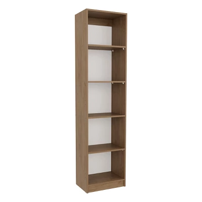 FURNIinspire Utility Storage Shelves 71.1inch Slim Shelving Unit Multifunctional 5 Tier Bookcase, Living Room Storage Shelf, Beige, 11.8"*17.8"*71.1" 3 FURNIinspire Utility Storage Shelves 71.1inch Slim Shelving Unit Multifunctional 5 Tier Bookcase, Living Room Storage Shelf, Beige, 11.8"*17.8"*71.1"