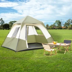 FURNIinspire Camping Tents 6 Person Camping Tent With Rainfly And Carry Bag For Hiking Outdoor, Easy To Assemble Tent, Green, 107.87"*120"*65.98" -Home Haven Furniture Store GUEST 8971a186 a1c1 439a b630 5aeb9295c708