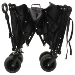 FURNIinspire Outdoor Serving Carts Extra Long Extender Wagon Cart Beach Wagon Cart 480LBS With All-Terrain Wheels, Black, 35.43"*22.83"*43.34" -Home Haven Furniture Store GUEST 89efb6fd 113d 4ef9 8a7c 0603c903cccf