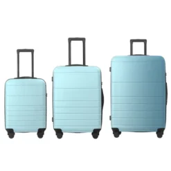 FURNIinspire Bag And Luggage Sets 3 Piece Travel Hard Shell Luggage, Lightweight Rolling Suitcases With Wheels, Blue, 20.87"*11.61"*30.31" -Home Haven Furniture Store GUEST 8ad587db 8b57 437c a9d4 c03e68b9b1cc