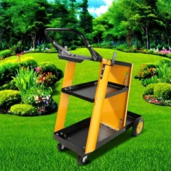 FURNIinspire Wheelbarrows And Lawn Carts Multi Function 3 Tier Welding Cart, Heavy Duty  Cart With Handles, Yellow And Black, 11.6“*27.7"*33.4" -Home Haven Furniture Store GUEST 8d54c1c5 7d1b 4b96 878c c8b1959fd9a5