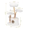FURNIinspire Pet Tower Modern Cat Tree, Natural Branch Cat Tower, Luxury Cat Condo, Indoor Cat Furniture, Kitten Cat Gift, White, 34"*17.72"*41.73" -Home Haven Furniture Store GUEST 9156179f c09b 4195 bb36 e9599f442638