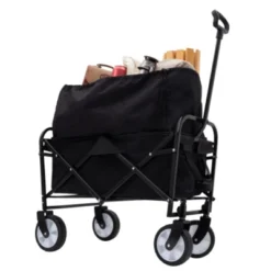 FURNIinspire Outdoor Serving Carts Minimeetall Extention ExCollapsible Foldable Wagon Cart Beach Wagon Heavy Duty Cart, Black, 25.98"*17.32"*37.4" -Home Haven Furniture Store GUEST 91ea4f31 75a5 41b9 b17a f0d341ddc710