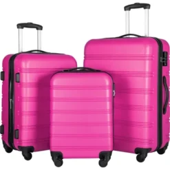 FURNIinspire Bag And Luggage Sets 3 Piece Luggage Set Spinner Suitcase With TSA Lock, Travel Options For Family Travel, Pink, 20" 24' 28" 11 FURNIinspire Bag And Luggage Sets 3 Piece Luggage Set Spinner Suitcase With TSA Lock, Travel Options For Family Travel, Pink, 20" 24' 28" -Home Haven Furniture Store GUEST 93e127f2 450d 46e5 b2f8 746ff8d3b8b0