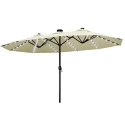 FURNIinspire Patio Umbrellas, Double Sided Twin Patio Umbrella Outdoor, Brown -Home Haven Furniture Store GUEST 94036131 052b 44fd 988a d5328ec7efb9