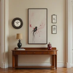 FURNIinspire Wall Clocks 20inch Round Aged Wall Clock Decorative Living Room Hanging Clock Vintage Timepiece Home Decor, Brown, 20.25"*20.25"*2.25" -Home Haven Furniture Store GUEST 948fd6ea 6c28 4395 8026 04af14c4aecd