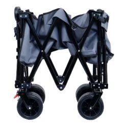 FURNIinspire Wheelbarrows And Lawn Carts Yard Cart Garden Cart, Collapsible Folding Wagon For Camping, Beach, Gray, 46.85"*22.05"*41.34" -Home Haven Furniture Store GUEST 99cb7347 c37d 400e 9582 40fe033ffe34