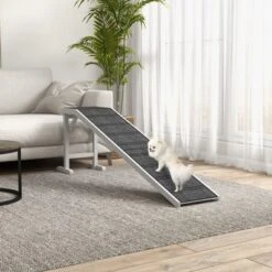 FURNIinspire Dog Ramp For Bed, Pet Ramp For Dogs With Non-Slip Carpet And Top Platform,74"*16"*25" -Home Haven Furniture Store GUEST 9a5c4400 7ba0 4a17 af4e 1903a485a509