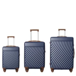 FURNIinspire Bag And Luggage Sets 3 Piece Rolling Luggage Travel Suitcase Set, Lightweight Durable Suitcases With Wheels, Blue, 21.06"*11.81"*30.31" -Home Haven Furniture Store GUEST 9bb41fa1 96dc 49aa bf89 1aceb5930065