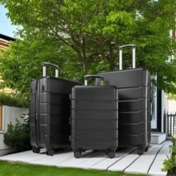 FURNIinspire Luggage 3packs Luggage Set, 20-28 Inch Luggage Expandable Hardside Suitcase, ABS Durable Lightweight Travel Luggage With TSA Lock, Black -Home Haven Furniture Store GUEST 9d8f23a5 ccd0 4b3a be85 f68222296ee3