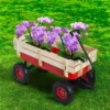 FURNIinspire Wheelbarrows And Lawn Carts Outdoor Sport Wagon Tools Cart Wooden Side Panels Air Tires Wagon, Garden Cart With Handle, Red, 39“*16"*20" -Home Haven Furniture Store GUEST 9db93be9 83bd 45a6 b1ea 74b6dc3fa502