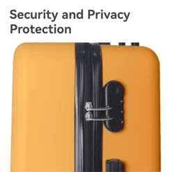 FURNIinspire Bag And Luggage Sets Hard Shell 3 Piece Suitcase Set, Travel Luggage Business Suitcases With Wheels, Yellow, 19.88"*10.63"*29.92" -Home Haven Furniture Store GUEST 9e31d293 aa16 4f89 bd8e 1e888b03c3f1