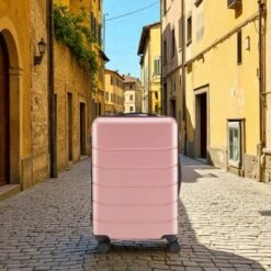FURNIinspire Luggage 24 Inch Hardside Luggage Expandable Travel Business Suitcase, Hard Shell Lightweight Roller Suitcase, Pink, 10.83"*17.32"*26.38" -Home Haven Furniture Store GUEST 9f25306a d8b8 49f9 b5f2 b7a86e9f0822