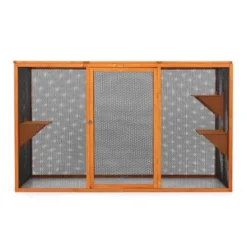 FURNIinspire Pet Crates And Houses, Removable Cat Cage, A Waterproof Roof And Three Jumping Platforms, Adjustable, Orange, 70.9"*31.5"*42.5" -Home Haven Furniture Store GUEST 9f61b261 b747 4950 9350 bbadfda8d2f4