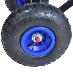 FURNIinspire Wheelbarrows And Lawn Carts Outdoor Wagon Pulling Air Tires Garden Cart, Lawn Cart With Pull Handle, Blue, 39“*19"*20" -Home Haven Furniture Store GUEST a0dc1e92 21b2 4929 8f1d b341cebdf282