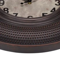 FURNIinspire Wall Clocks 20inch Round Antique Wall Clock Decorative Living Room Hanging Clock Vintage Timepiece Home Decor, Brown, 20"*20"*2" -Home Haven Furniture Store GUEST a23369af 9549 4b7b 8874 6289b2f31be2